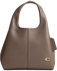 COACH - Polished Pebble Leather Lana Shoulder Bag 23 - Lyst