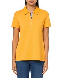 Tommy Hilfiger - S Short Sleeve Solid Cotton Pique Sportswear Top - Lyst