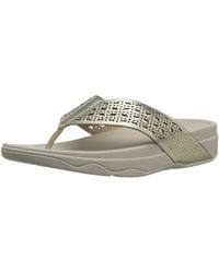 fitflop women's leather lattice surfa floral
