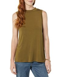 Daily Ritual - Jersey Relaxed-fit Sleeveless Mock Neck Shirt - Lyst