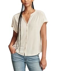 Lucky Brand - Sandwash Short Sleeve Button Front Shirt - Lyst