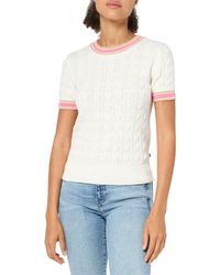 Tommy Hilfiger - Cable Pullover Short Sleeve Sweater - Lyst