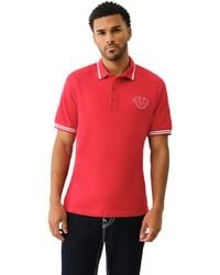 TRUE RELIGION - Ss Buddha Patch Polo | Short Sleeve Polo Shirt With Buddha Logo - Lyst