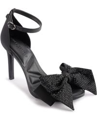 Karl Lagerfeld - Paris Kenz Bow Evening Ankle Strap Heeled Sandal - Lyst