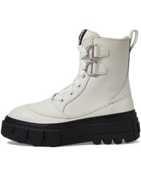 Sorel - Women's Caribou X Lace Waterproof Boot - Sea Salt, Black - 5.5 - Lyst