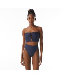 Carmen Marc Valvo - Standard Bandeau Bikini Crop Top - Lyst