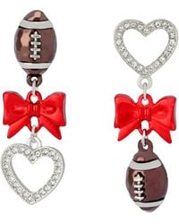 Betsey Johnson - Kick Off Football Mismatch Earrings - Lyst