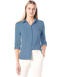 Theory Silk Classic Fitted Shirt in 