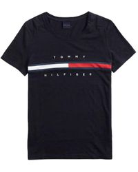 Tommy Hilfiger - Adaptive T Shirt With Magnetic Closure Signature Stripe Tee - Lyst