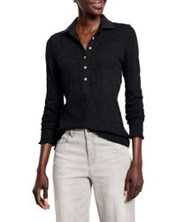 NIC+ZOE - Nic+zoe Lace Knit Collared Top - Lyst