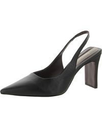 Franco Sarto - S Averie Pointed Toe Slingback High Heel Pump Black Smooth Leather 11 M - Lyst