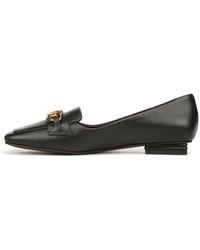 Franco Sarto - S Tiari Slip On Square Toe Loafers Black Leather 7 M - Lyst