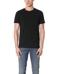 Vince - Short Sleeve Pima Cotton Crew Neck Shirt Short Sleeve Pullover - Lyst
