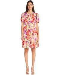 Maggy London - Short Puff Sleeves A-line Pockets | Wedding Guest Dresses For - Lyst