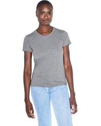 American Apparel - Tri-blend Slim Fit Crewneck Short Sleeve Track T-shirt - Lyst
