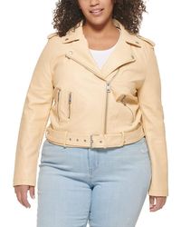 Levi's - Core Faux Leather Belted Motorcycle Jacket - Lyst
