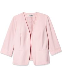 calvin klein satin stripe roll cuff long open front jacket