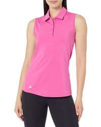 adidas - Golf Standard Ultimate365 Solid Sleeveless Polo Shirt - Lyst