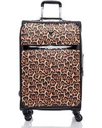 guess leopard print suitcase