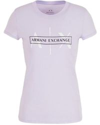 Emporio Armani - A | X Armani Exchange Armani Exchange Box Logo Cotton T-shirt - Lyst