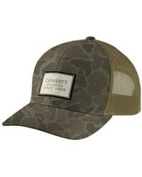 Carhartt - Wool Mesh-back Camo Logo Patch Cap - Lyst