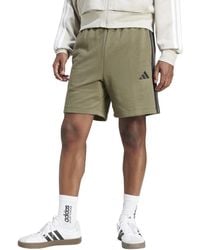 adidas - Essentials 3-stripes French Terry 7-inch Shorts - Lyst