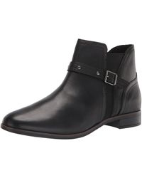 clarks trish strap black leather