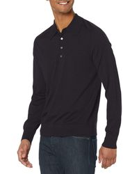 Theory - Mens Button Polo.regal Polo Sweater - Lyst