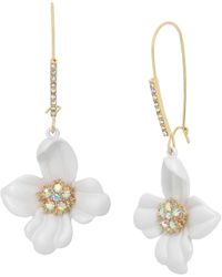 Betsey Johnson - S Flower Dangle Earrings - Lyst