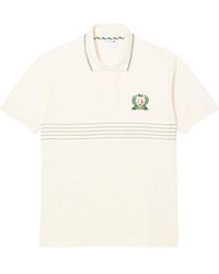 Lacoste - Classic Fit Made In France Striped Polo - Lyst