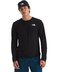 The North Face - 24/7 Long-sleeve Tee | Lightweight Athletic Shirt With Moisture Wicking Flashdry Technology & Heat Transfer Logo Tnf Black - Lyst