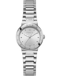 Furla - Tortona Silver Tone Stainless Steel Bracelet Watch - Lyst