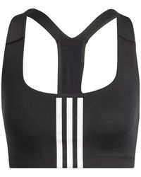 adidas - Standard Training Medium Support Better 3-stripes Bra - Lyst