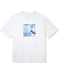 Emporio Armani - A | X Armani Exchange Camo Jaccard Graphic Short Sleeve T-shirt - Lyst