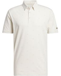 adidas - Golf Go-to Mini-crest Print Polo Shirt - Lyst