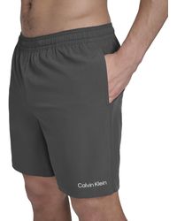 Calvin Klein - Swim Swim Trunk,iron,large - Lyst