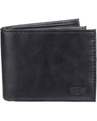 Levi's - Genuine Leather Casual Thin Slimfold With Extra Capacity And Id - Lyst