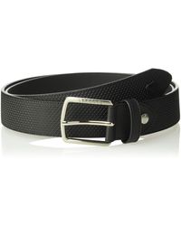 Lacoste Mens Classic Logo Embossed Buckle Belt