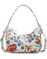 Vera Bradley - Cotton Frannie Crescent Crossbody Purse - Lyst