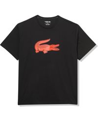 Lacoste - Sport Big Fit Breathable Logo T-shirt - Lyst