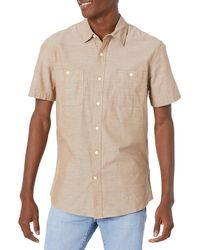 Amazon Essentials - Chemise en Chambray à ches Courtes pour - Lyst