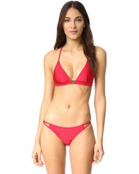 minkpink lily keyhole whipstitch bikini top