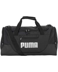puma black solid duffle bag