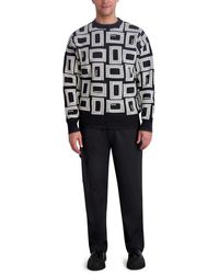 Karl Lagerfeld - Paris Long Sleeve Double L Raised All Over Logo Top - Lyst