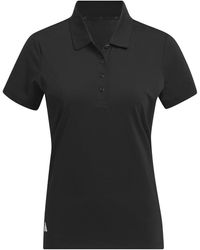 adidas - Standard Ultimate365 Solid Short Sleeve Polo Shirt Black - Lyst