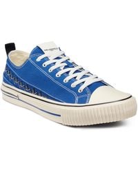Karl Lagerfeld - Paris Cottom Canvas Logo Band Low Top Sneaker - Lyst