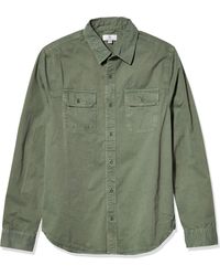 AG Jeans - Mens The Benning Utility Long Sleeve Button Down Shirt - Lyst