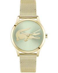 Lacoste - Orologio con Movimento al Quarzo a Tre Lancette da Donna Collezione CROCODELLE con Cinturino in Maglia Metallica in Acciaio - Lyst