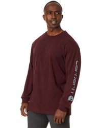 Carhartt - Big & Tall Loose Fit Heavyweight Long Logo Sleeve Graphic T-shirt - Lyst