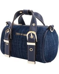 True Religion - Denim Buckle Strap Mini Satchel Bag - Lyst